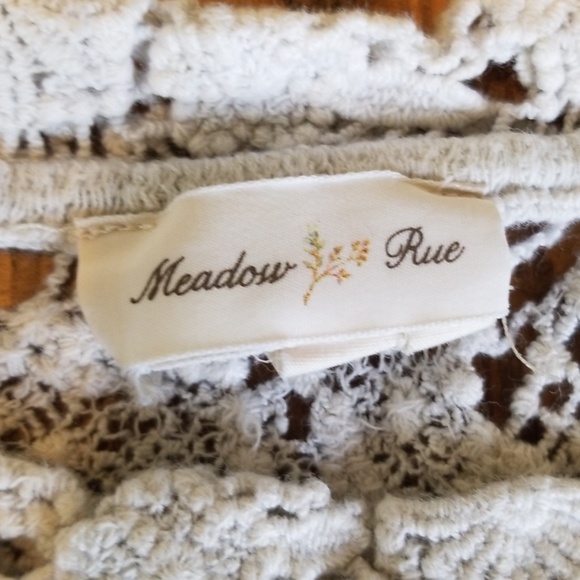 Meadow Rue lace and striped short sleeve blouse - Picture 4 of 7